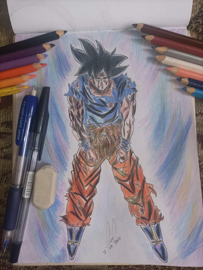 Goku DBS primera práctica de coloreo estilo Legends 🤙🏽🤝🏽 | •Arte Amino ...