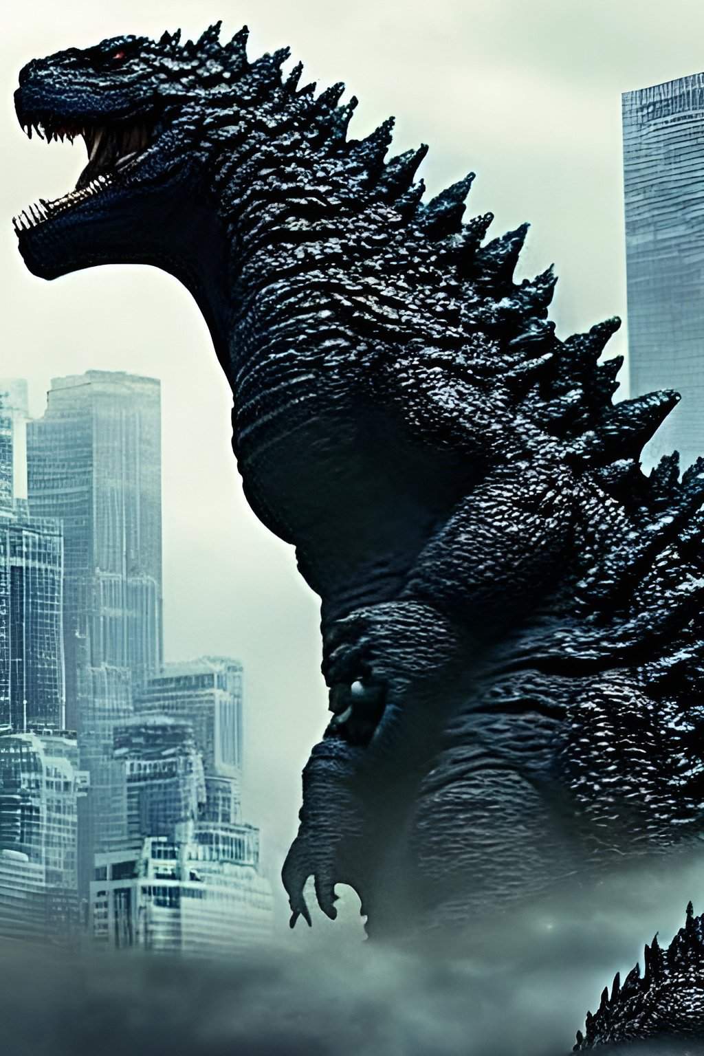 What my AI app thinks Godzilla looks like. | Godzilla Amino