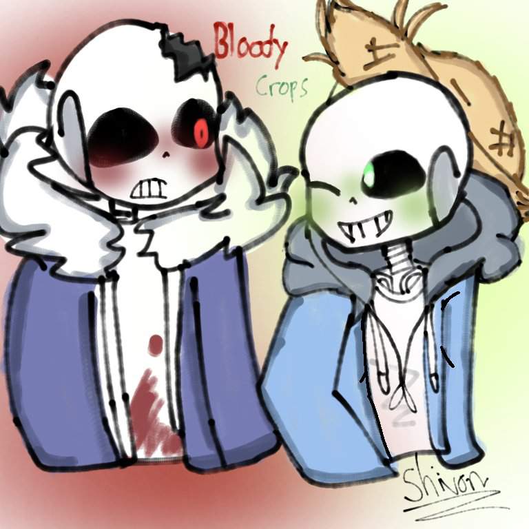 I made rottencrops/bloodycrops art! | Undertale Amino