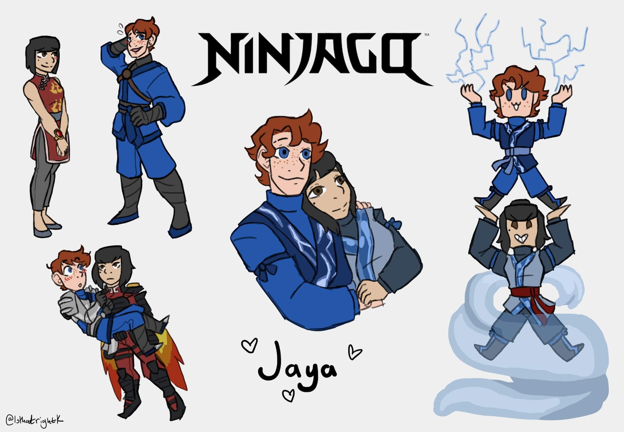 Ninjago Jay & Nya | 🌱The Art Garden🌱 Amino