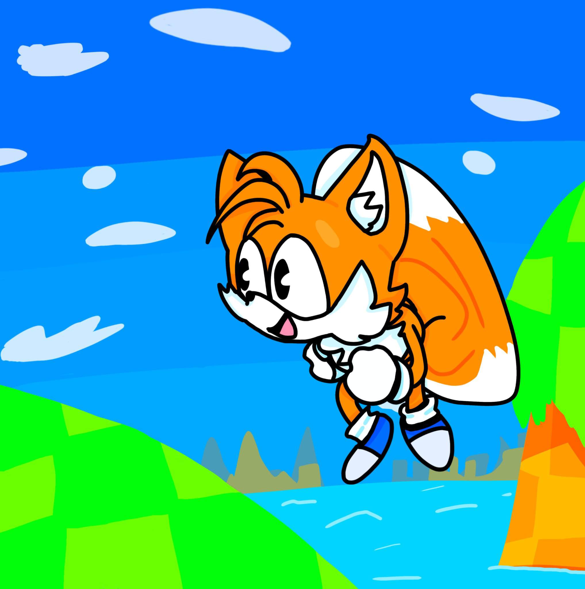 Desenho tails de sapato azul daora | Sonic Amino PT~BR© Amino