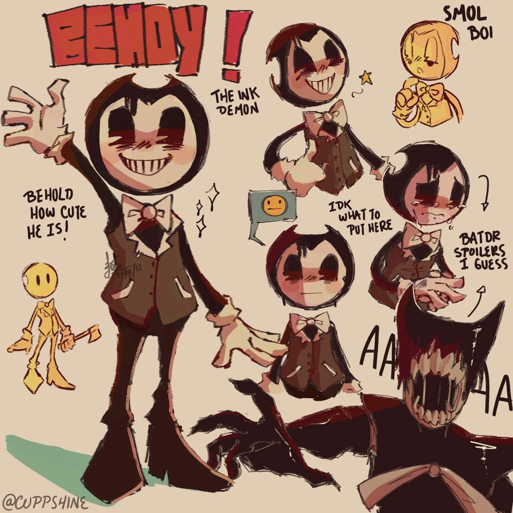 Bendy Drawing Bendy And The Ink Machine Amino 9569