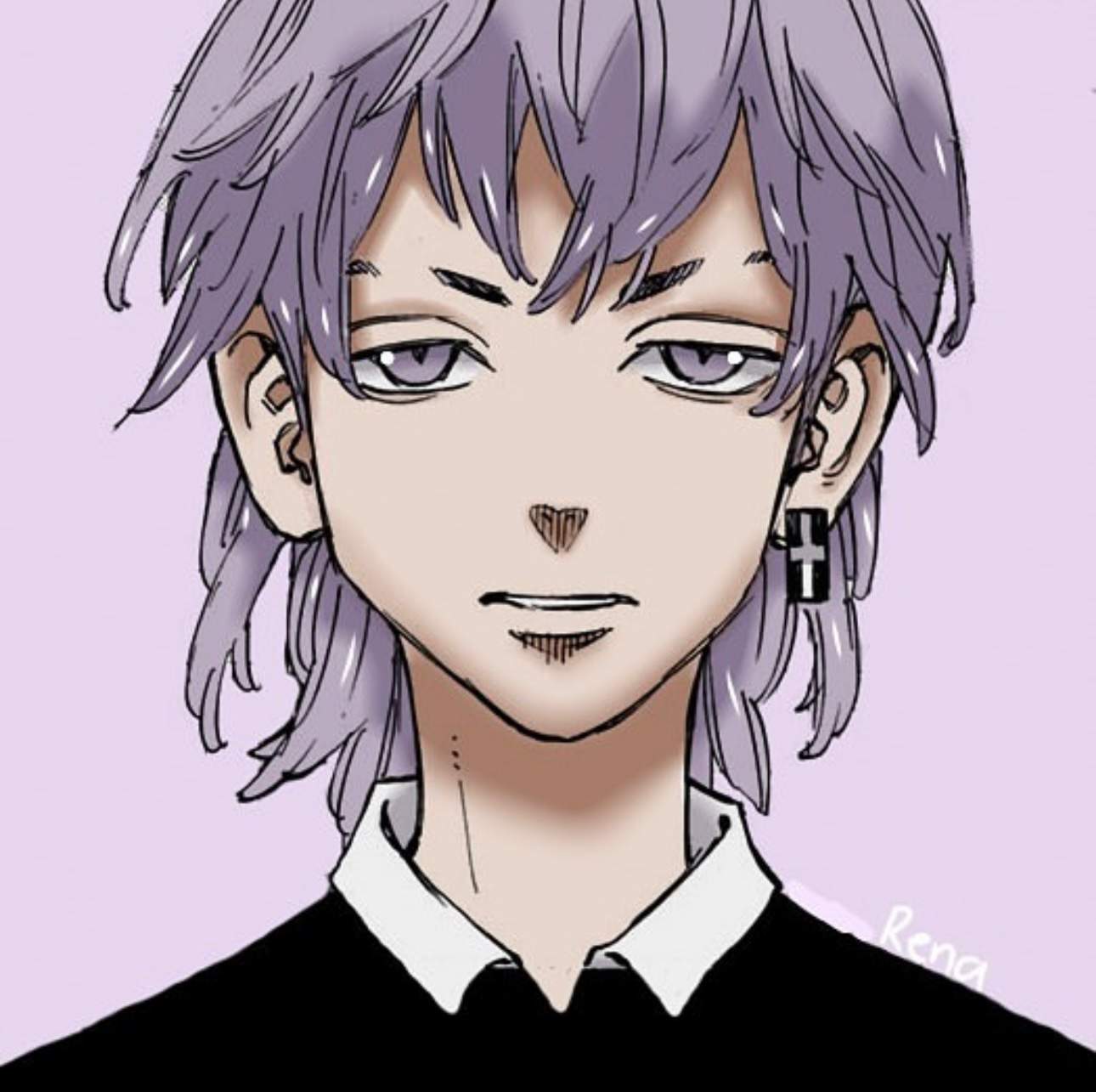 TR Digital Fanart: Mitsuya Takashi. 💜 | Kuro Gang Amino