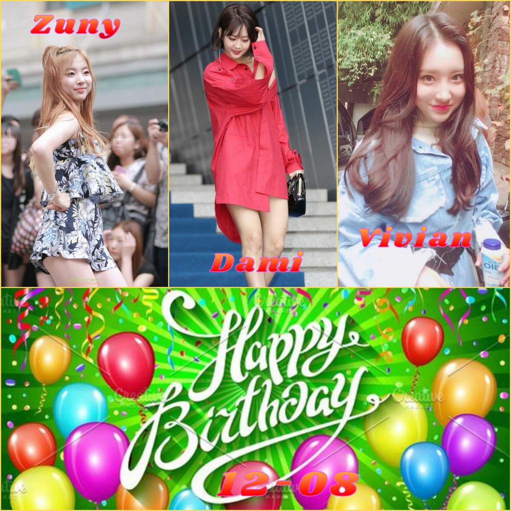 HBD Ladies Code Zuny , BESTie , Exid Hyeyeon/Dami and Geegu/Gate9 ...