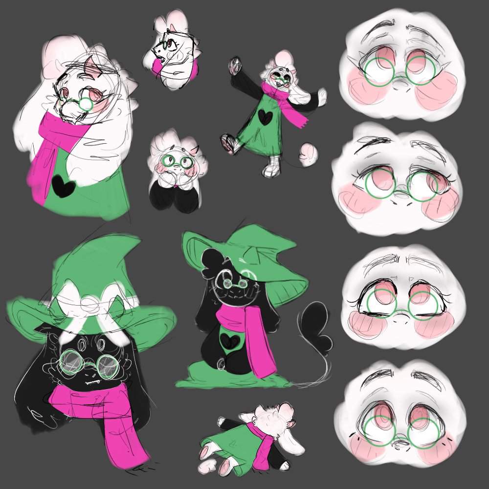 Ralsei Sketches | Deltarune. Amino