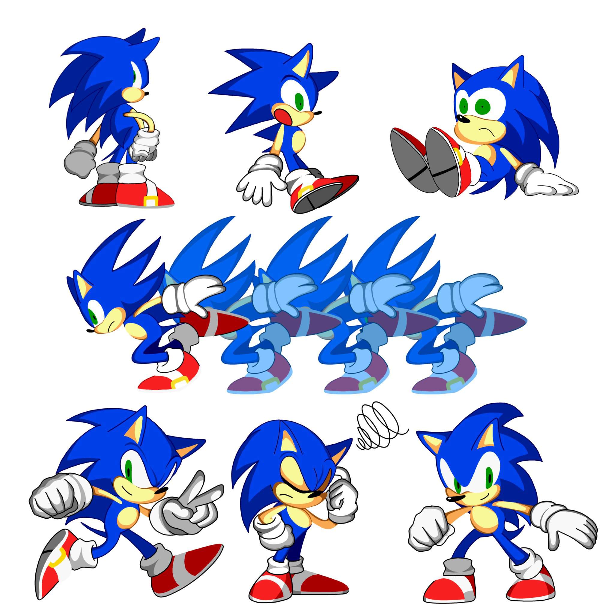 Sonic Advance/Battle redraw 3 | Sonic the Hedgehog! Amino