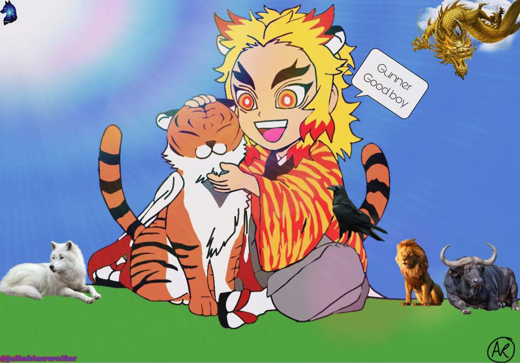 Demon slayer rengoku and tiger 🐯 | Anime Amino