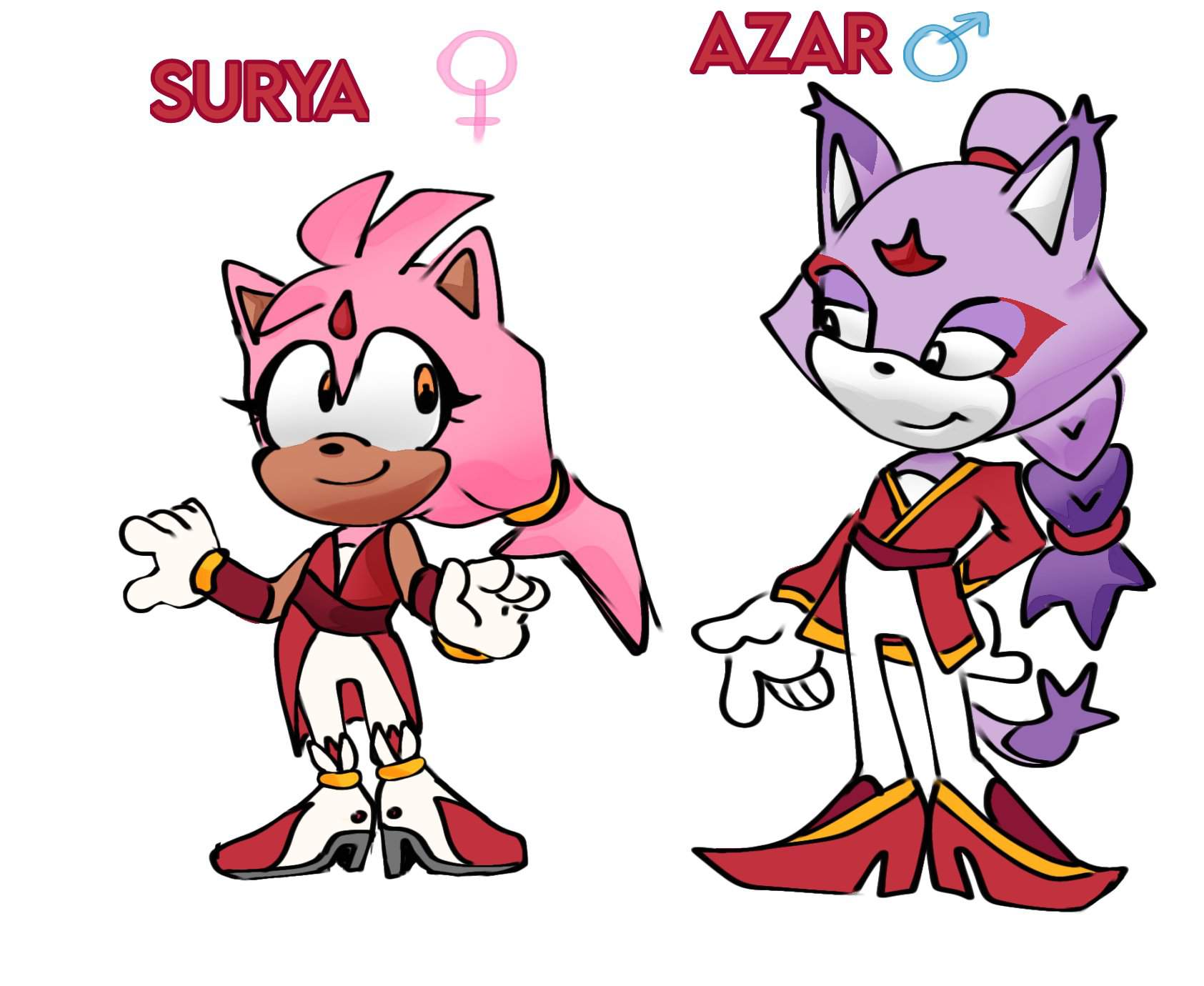 Surya and Azar | Sonic the Hedgehog! Amino