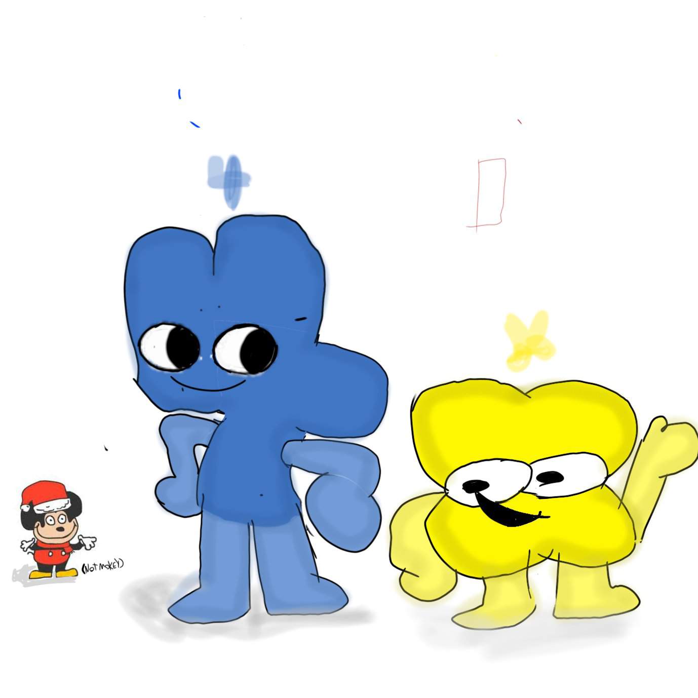 Four and X in Sr pelo style 🤡 | BFB Amino! Amino