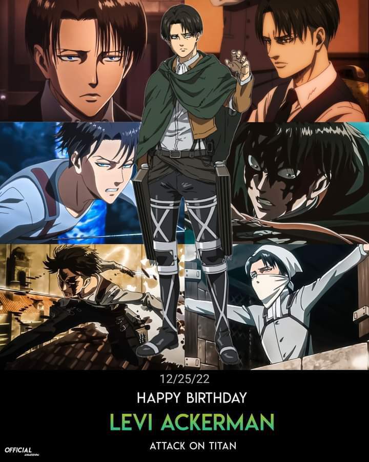 FELIZ CUMPLEAÑOS LEVI ACKERMAN!! | •Anime• Amino