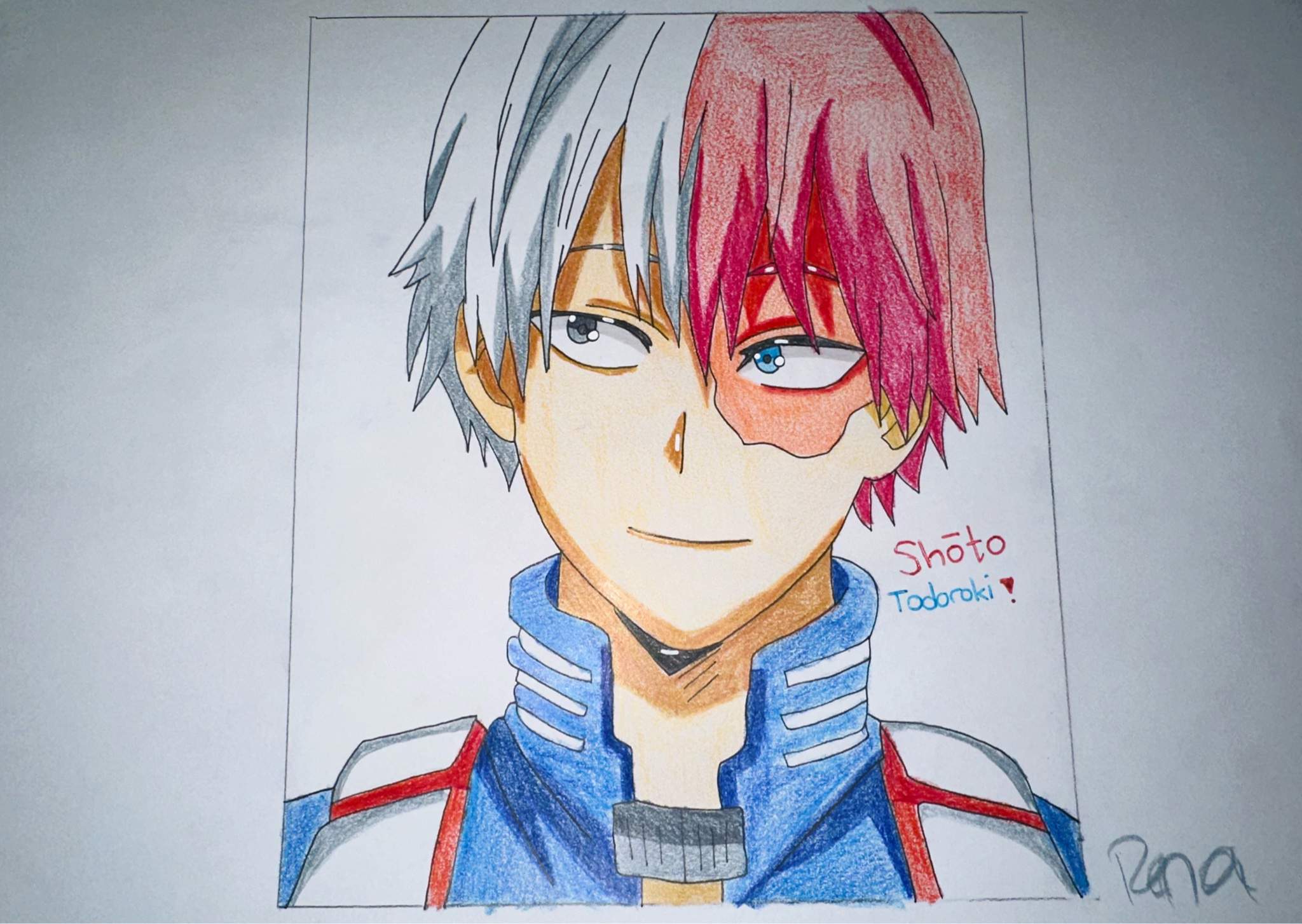 bnha fanart: shoto todoroki. 🔥 ️ | Kuro Gang Amino