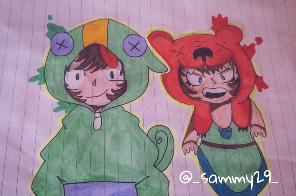 Dibujo De Leon Y Nita [brawl Stars] Amino