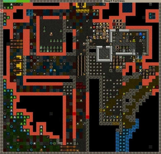 Dwarf fortress комнаты