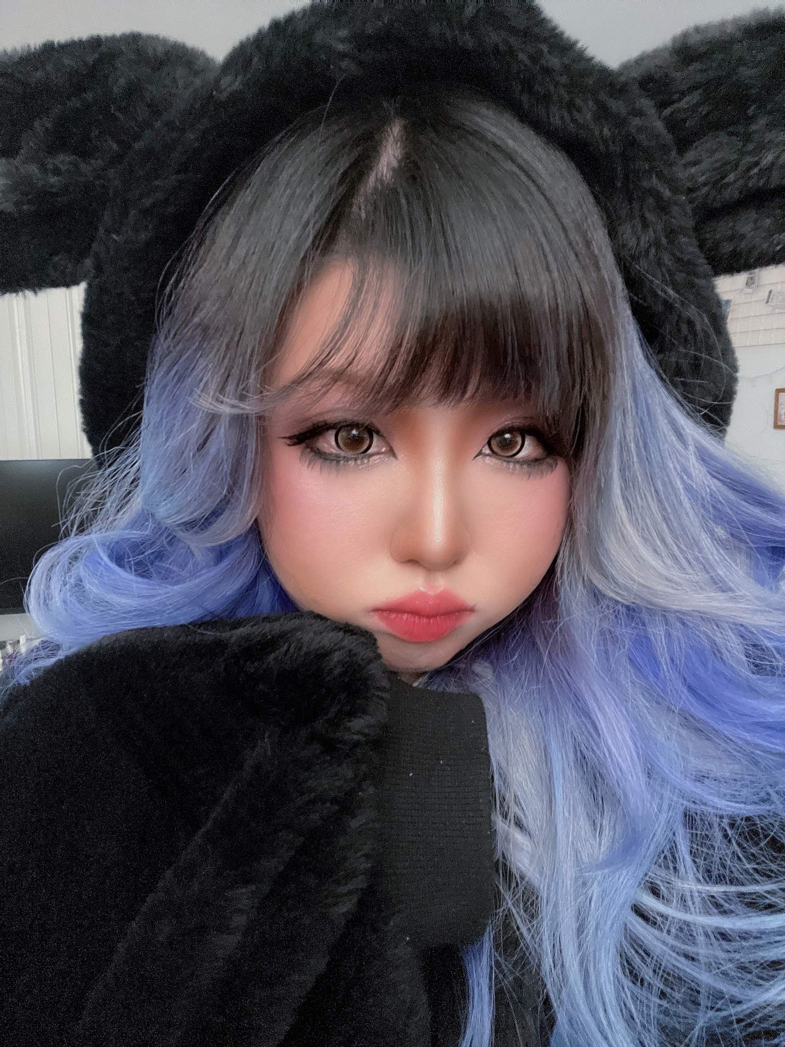 Sakurina inspired look 🖤 🐰 | Gyaru/ギャル Amino