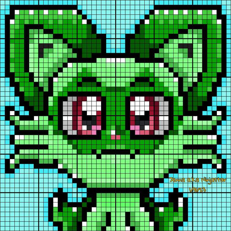 🍀Pokémon: Sprigatito 8bit Pixel Artwork 🍀 | Pokémon Amino