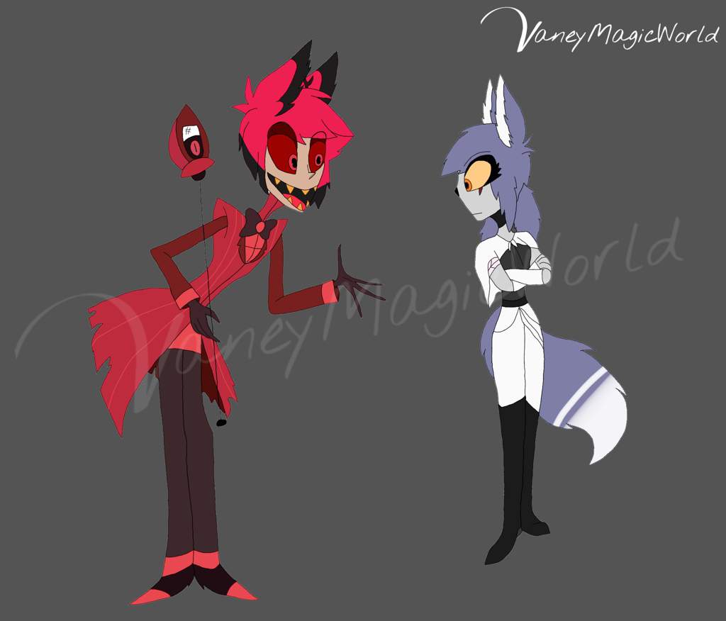 Care To Dance Alastor And Vaney Hazbin Hotel Official Amino