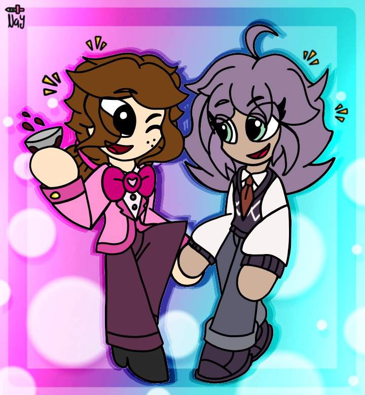 Nayla and C.C.!! 💗💙 | Tomodachi Life Amino