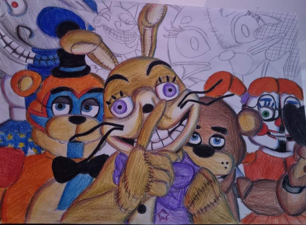 Fnaf Combo Drawing 