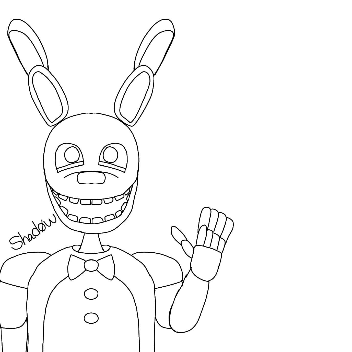 Here's a sketch of Springbonnie | Five Nights At Freddy's Amino