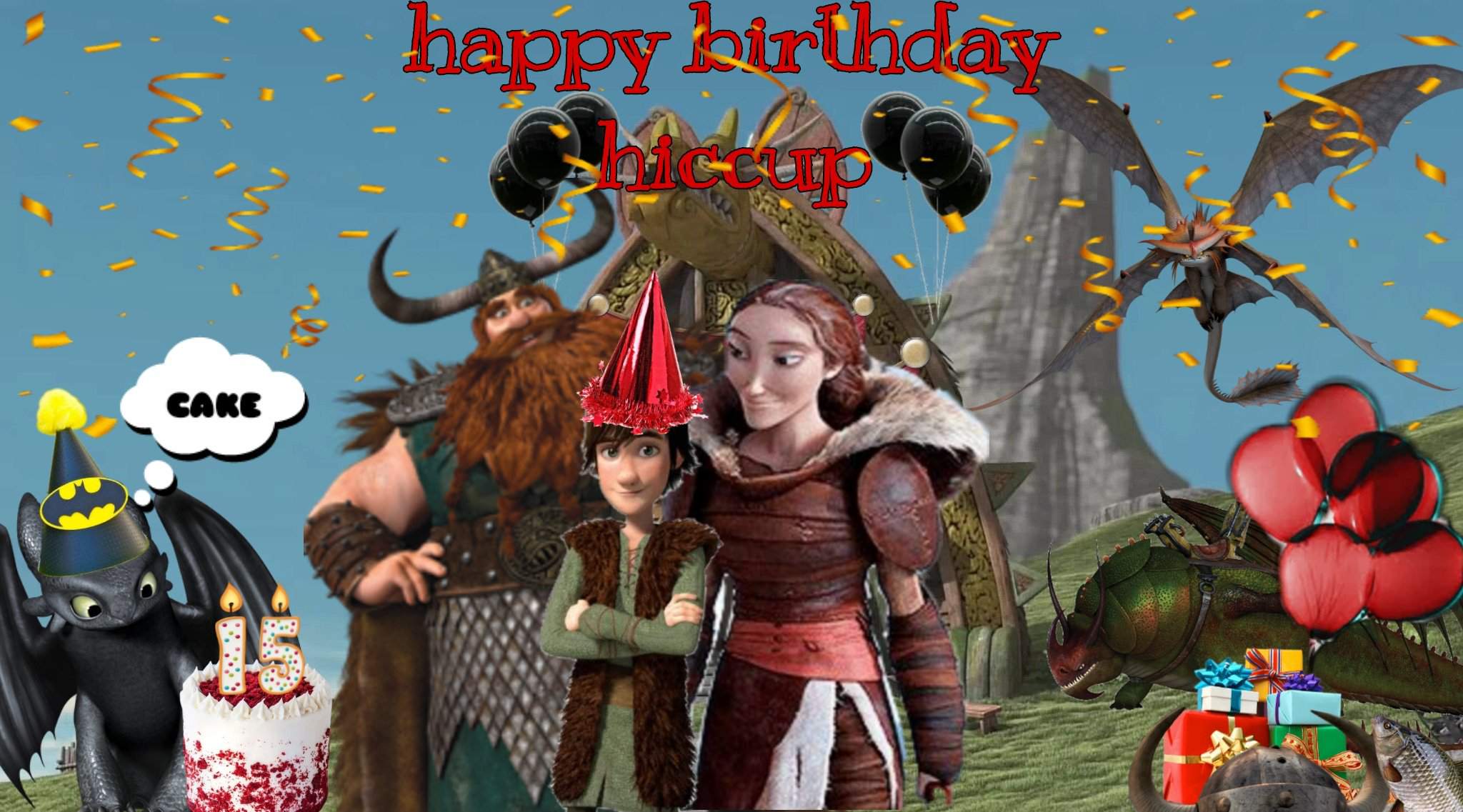 HAPPY BIRTHDAY HICCUP 🎂🎈🎉 | H.T.T.Y.D Amino