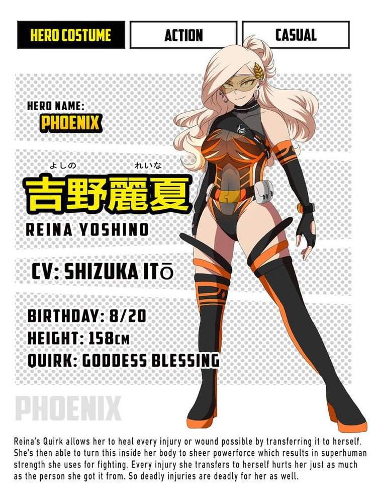 Reina Yoshiho | Wiki | MHA 2nd Generation Amino