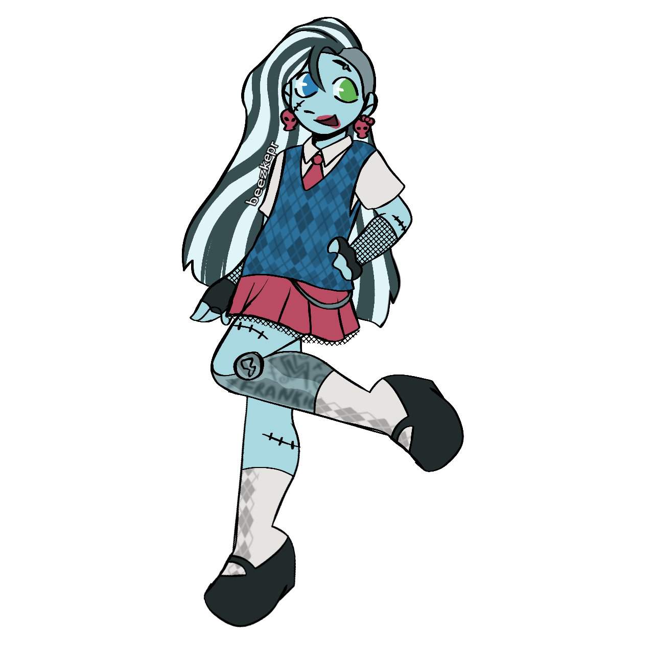 Gen3-friendly Frankie redesign | Monster High Amino! Amino