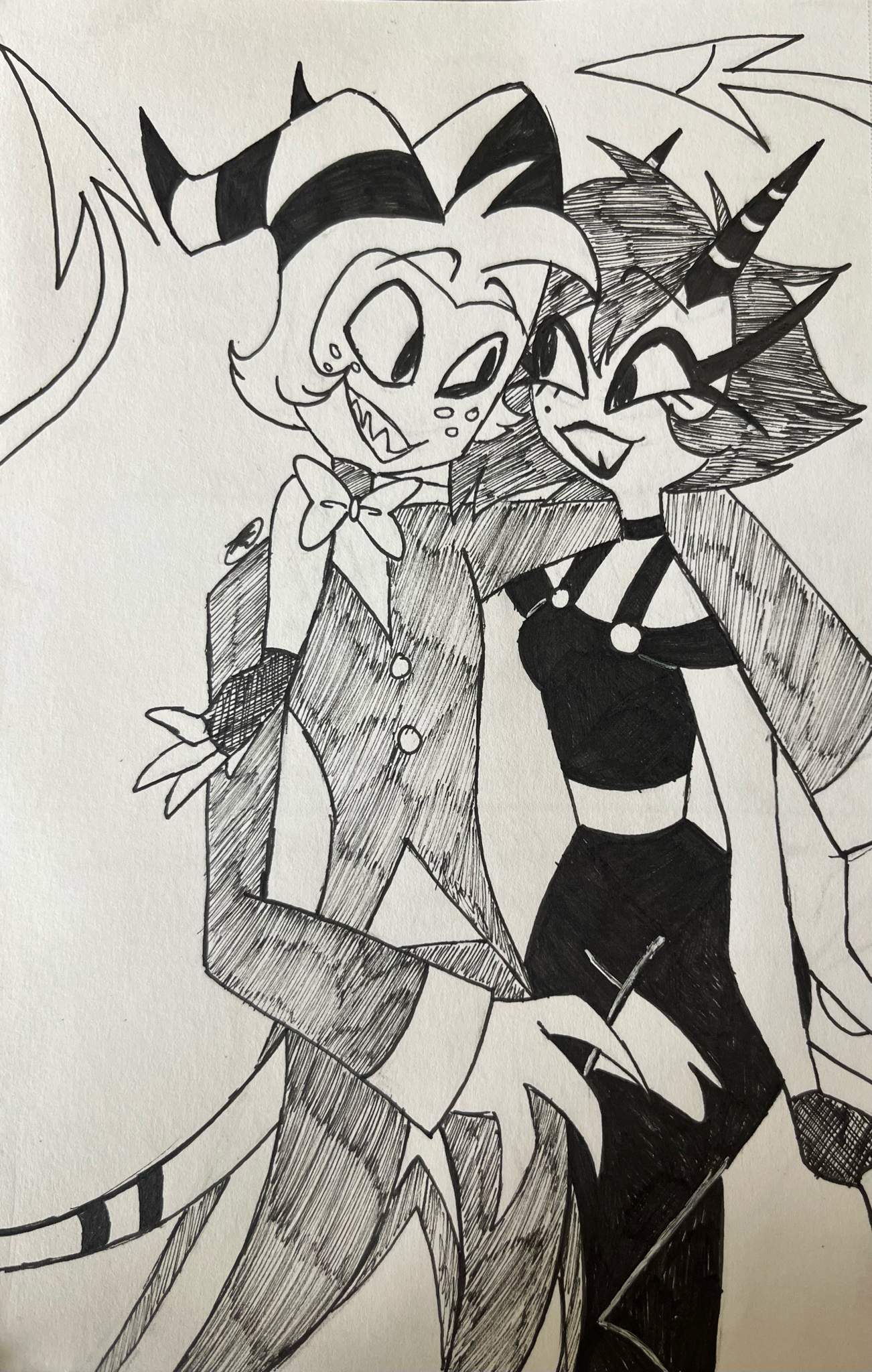 Some Moxxie and Millie art | •Hazbin Hotel/Helluva Boss• Amino