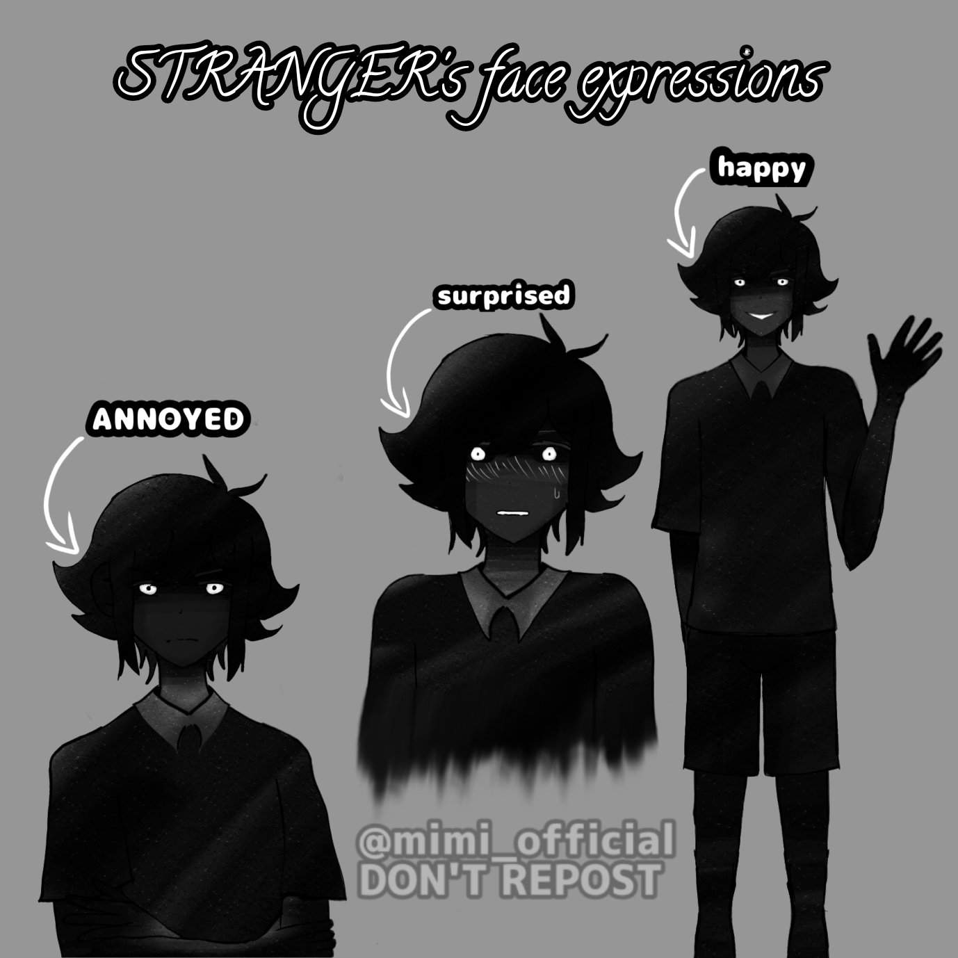 STRANGER face expressions | OMORI⠀ Amino