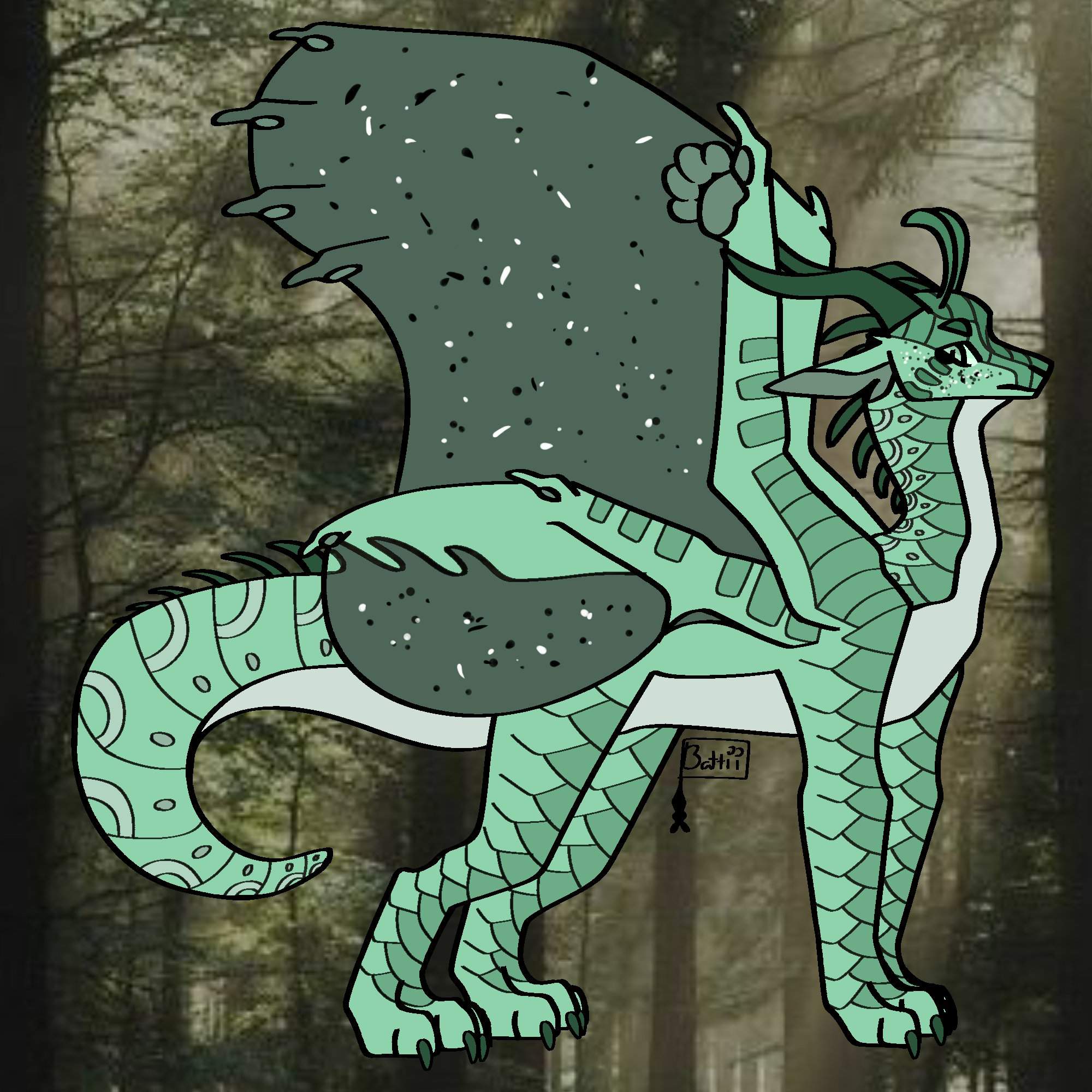 Pretty little evergreen Silkwing adopt - CLOSED | Wings Of Fire. Amino