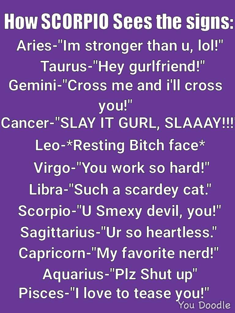 ♏How SCORPIO Sees the signs♏ | Zodiac Amino