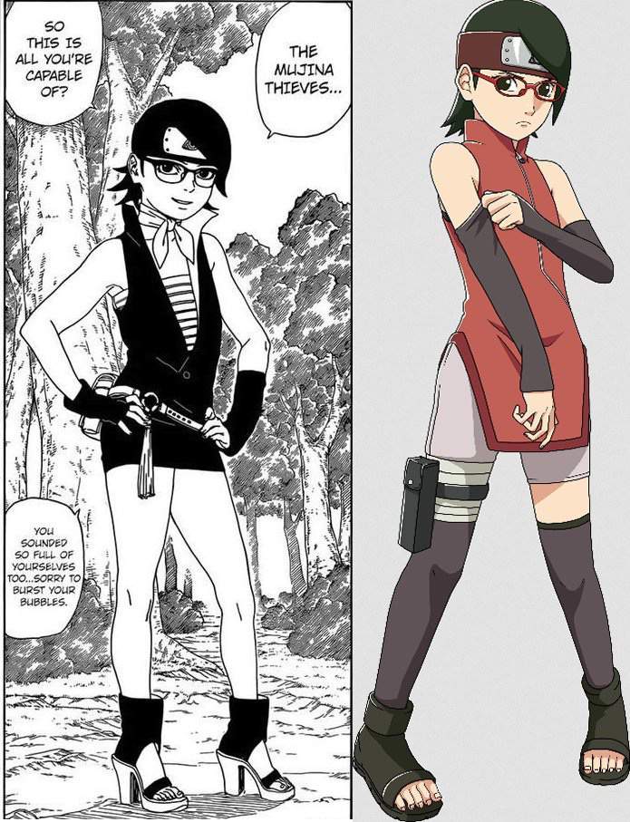 is this Sarada manga art okay? | Naruto Amino