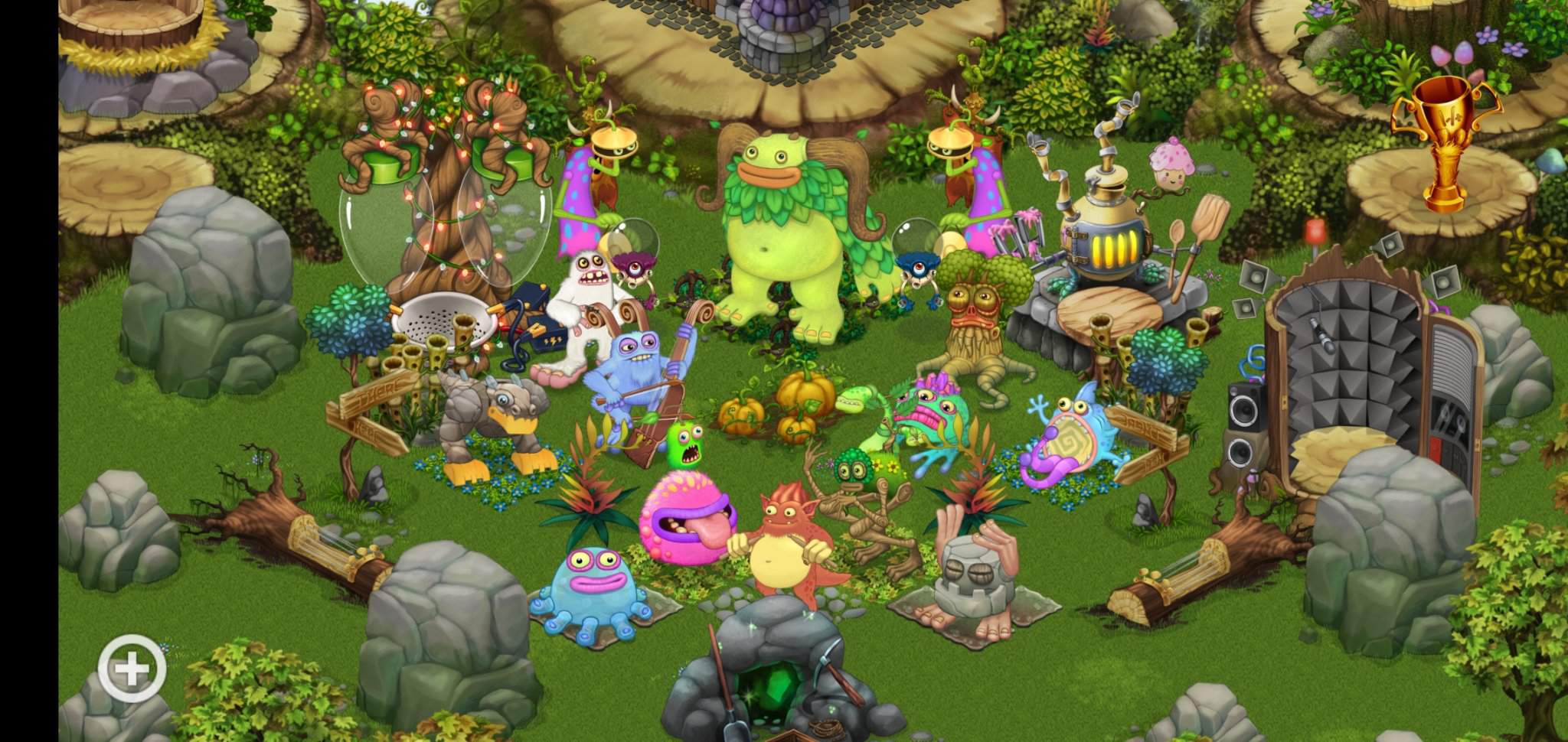 My Plant Island With All Naturals (Including a dipster and 2 rares ...